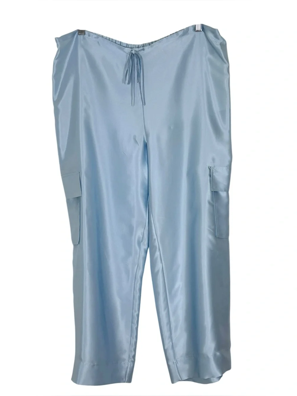 Vintage Y2K SILX August Silk 100% Silk Cargo Lounge Pants NWT M - Picture 9 of 9